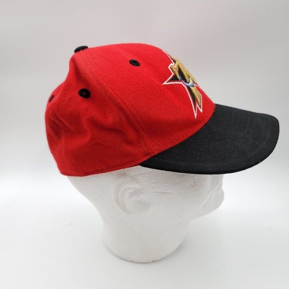 Phila 76ersNBA Fitted 7 1/28 Cap 3D Logo Red Black Hat Reebok - Picture 2 of 8
